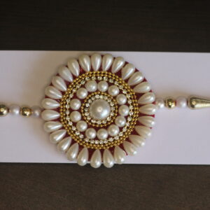 Pearl Beads Big Rakhi