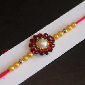 Red Kundan Rakhi