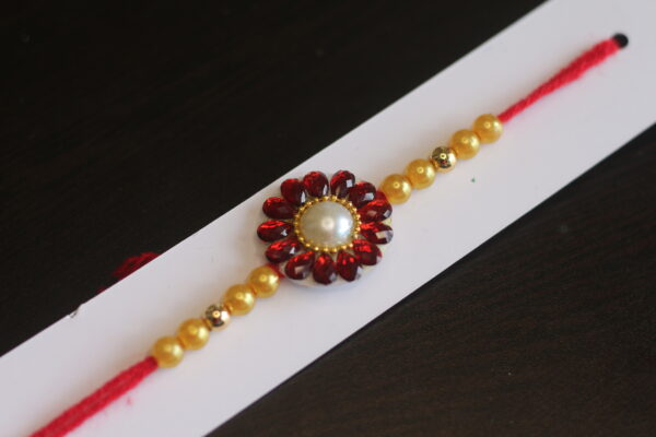 Red Kundan Rakhi