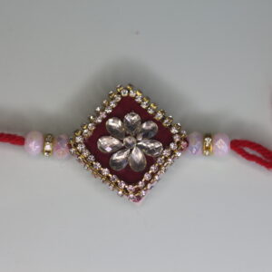 Kundan Flower Rakhi