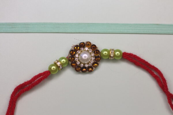 Brown Kundan Rakhi