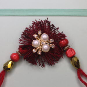 Maroon Silk Thread Rakhi